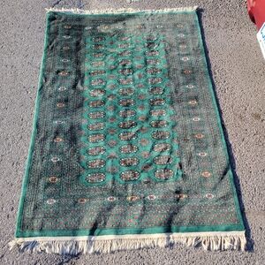 Turquoise Baloch Rug Afghanistan persian vintage antique 73" X 51" GORGEOUS